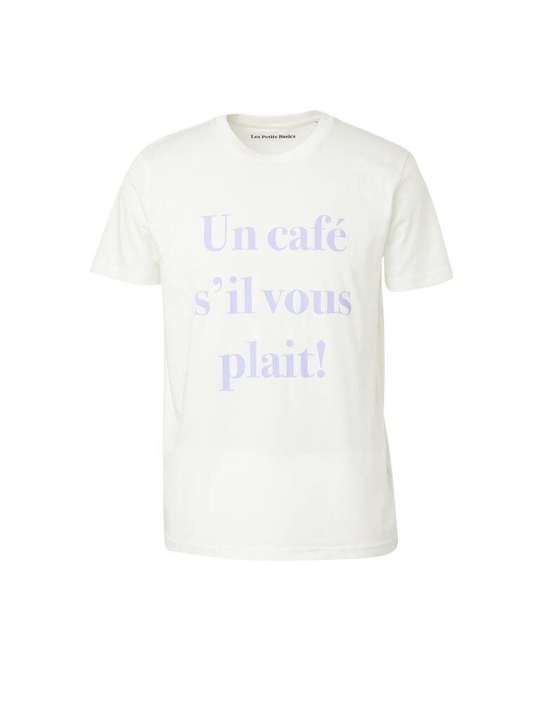 rinascente Les Petits Basics T-shirt cafe sil vous plait - white