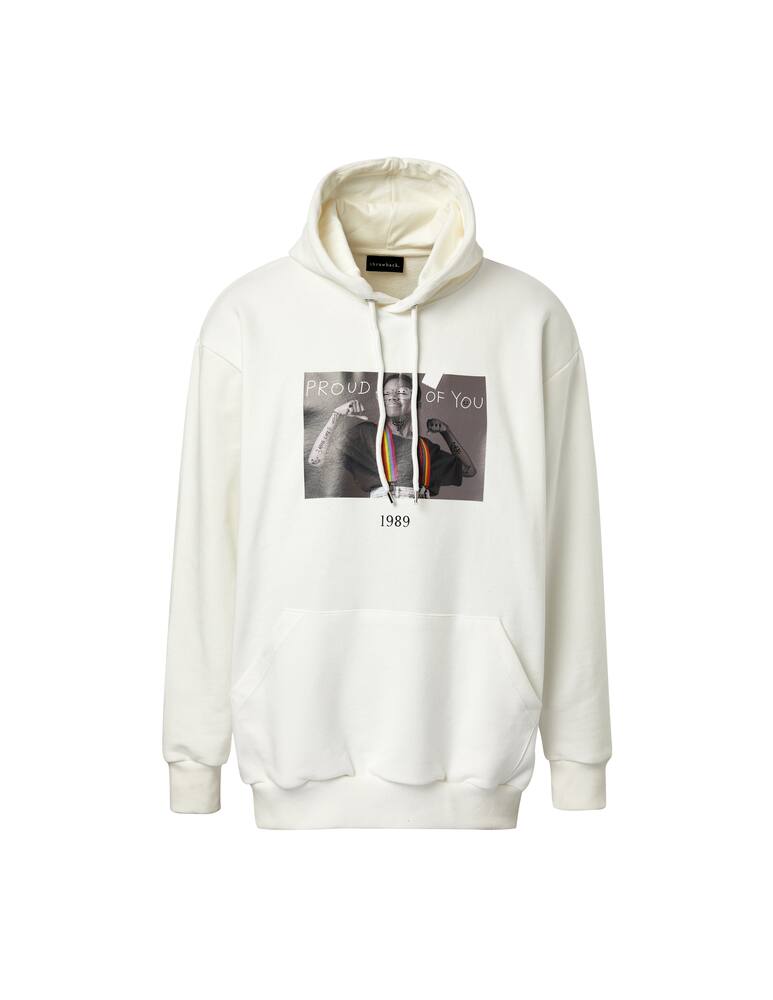 rinascente Throwback Felpa con cappuccio stewie - bianco