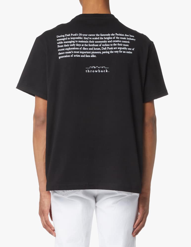rinascente Throwback Maglietta manica corta daft punk - nero