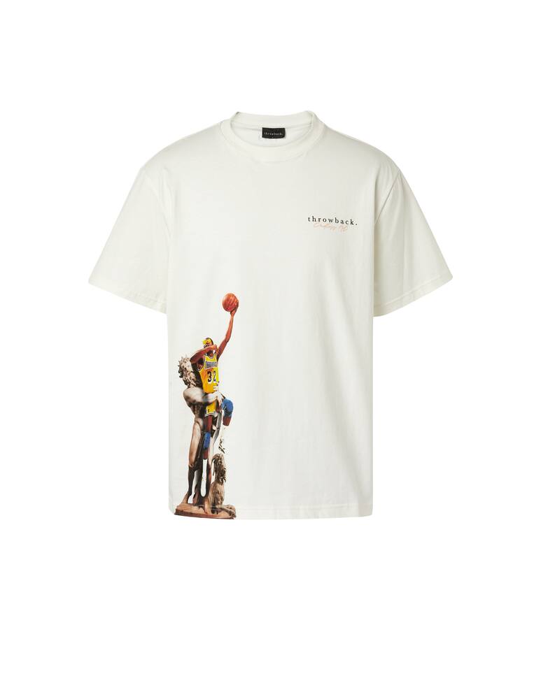 rinascente Throwback Maglietta manica corta magic statua - bianco