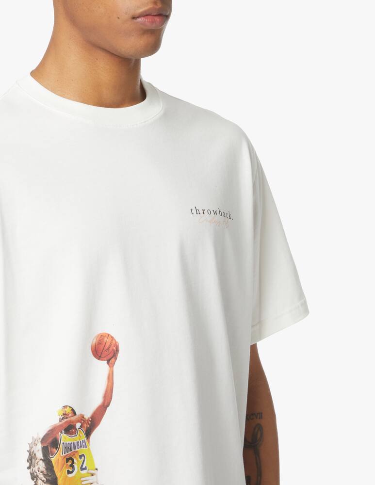 rinascente Throwback Maglietta manica corta magic statua - bianco