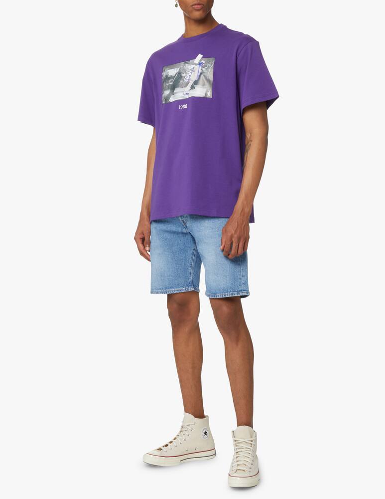 rinascente Throwback Maglietta manica corta smooth - viola