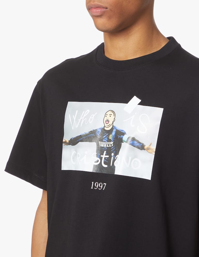 rinascente Throwback Maglietta manica corta ronaldo - nero