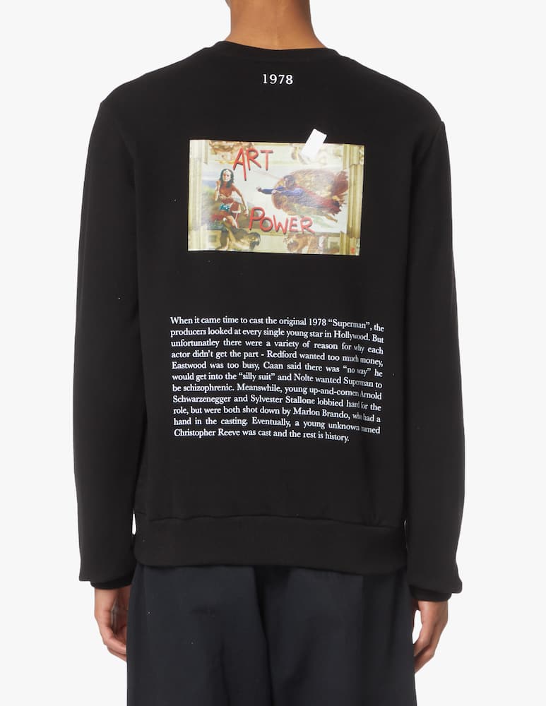 rinascente Throwback Felpa girocollo superman michelangelo - nero