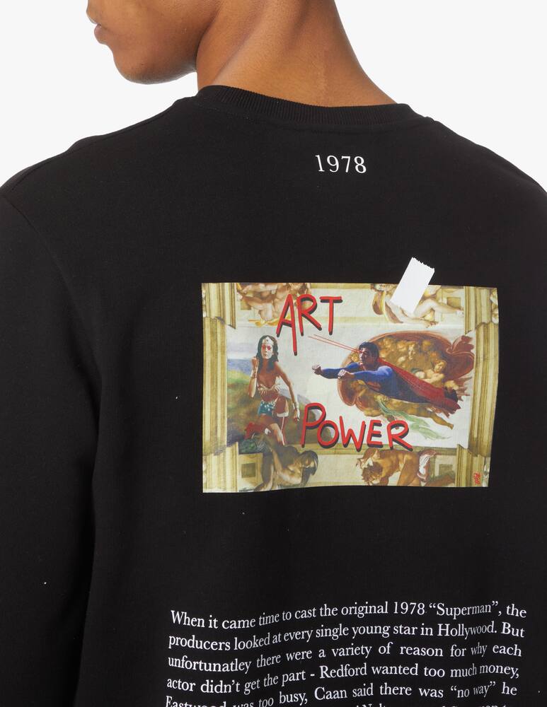 rinascente Throwback Felpa girocollo superman michelangelo - nero