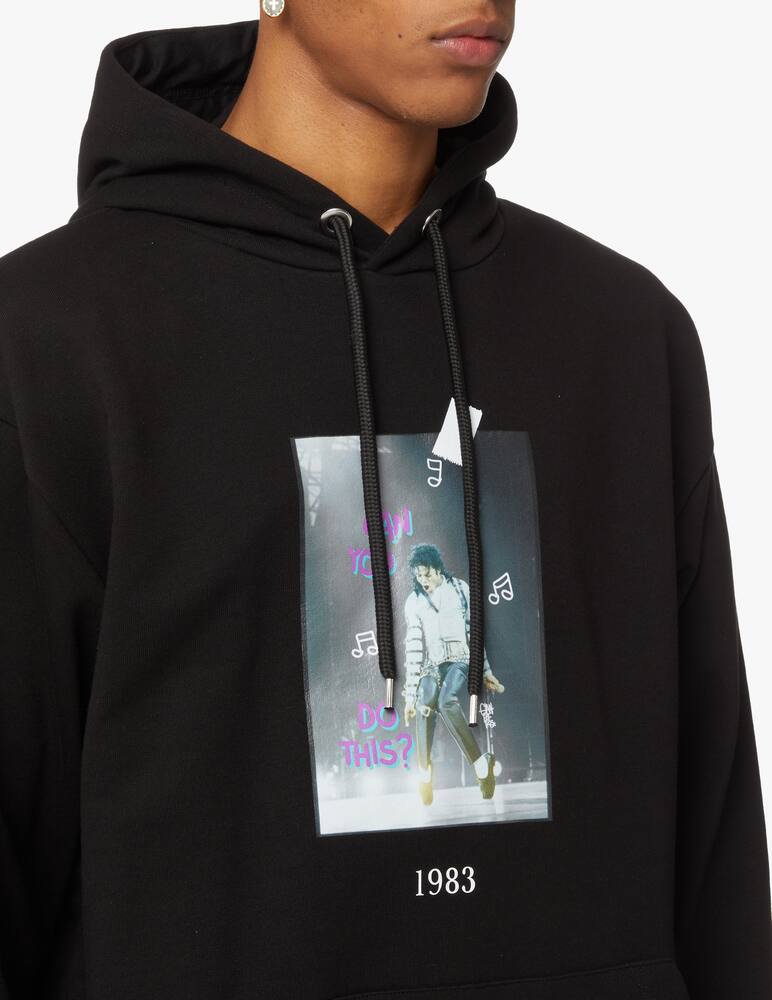 rinascente Throwback Felpa con cappuccio beat it - nero