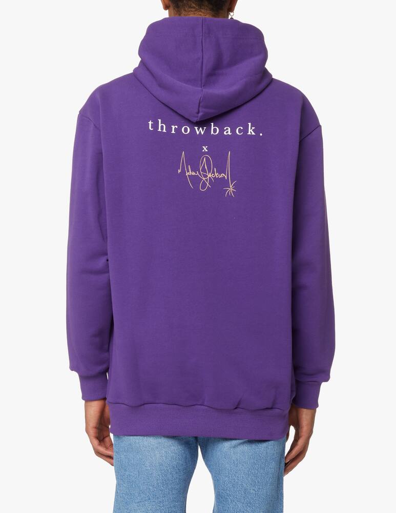 rinascente Throwback Smooth hoodie - violet