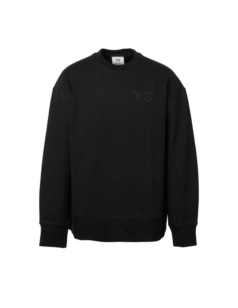 rinascente Adidas Y-3 Felpa girocollo classica logo frontale - nero