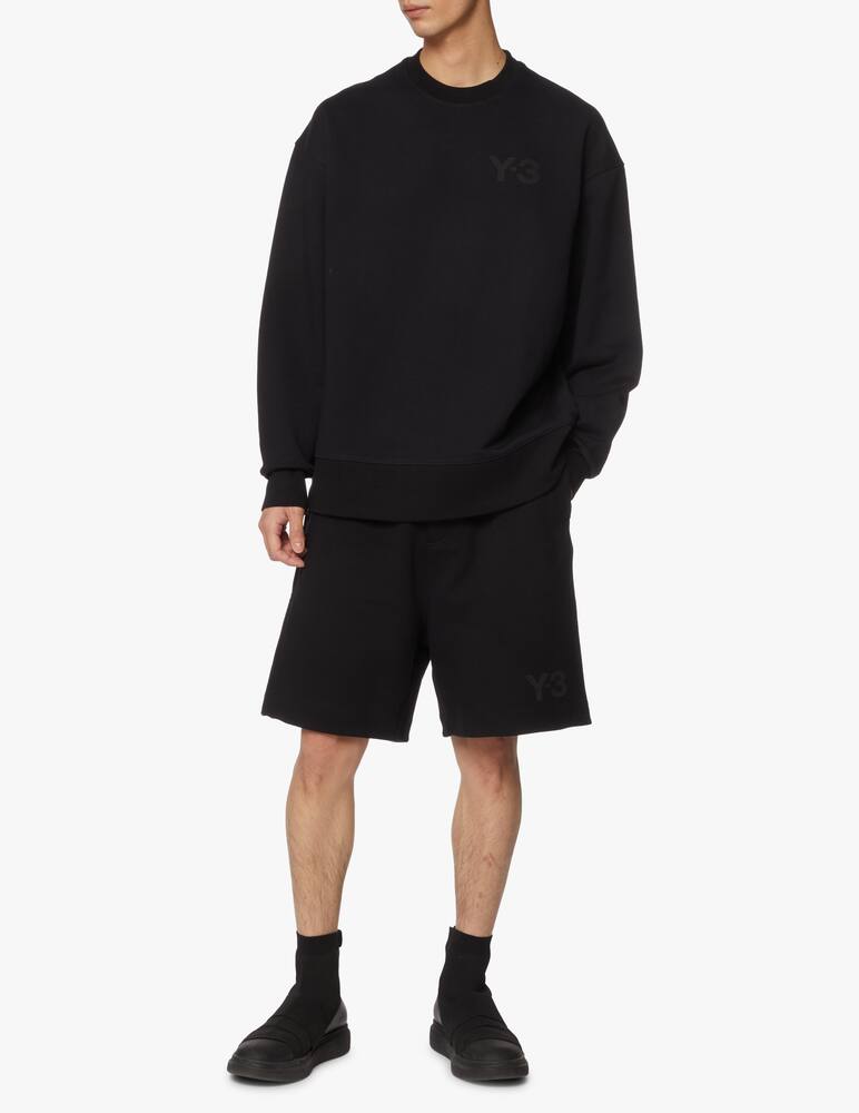 rinascente Adidas Y-3 Felpa girocollo classica logo frontale - nero