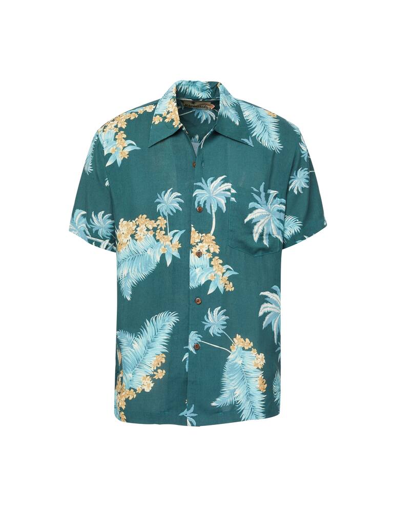 rinascente Karmakula Camicia manica corta hawaiana atlanta - verde