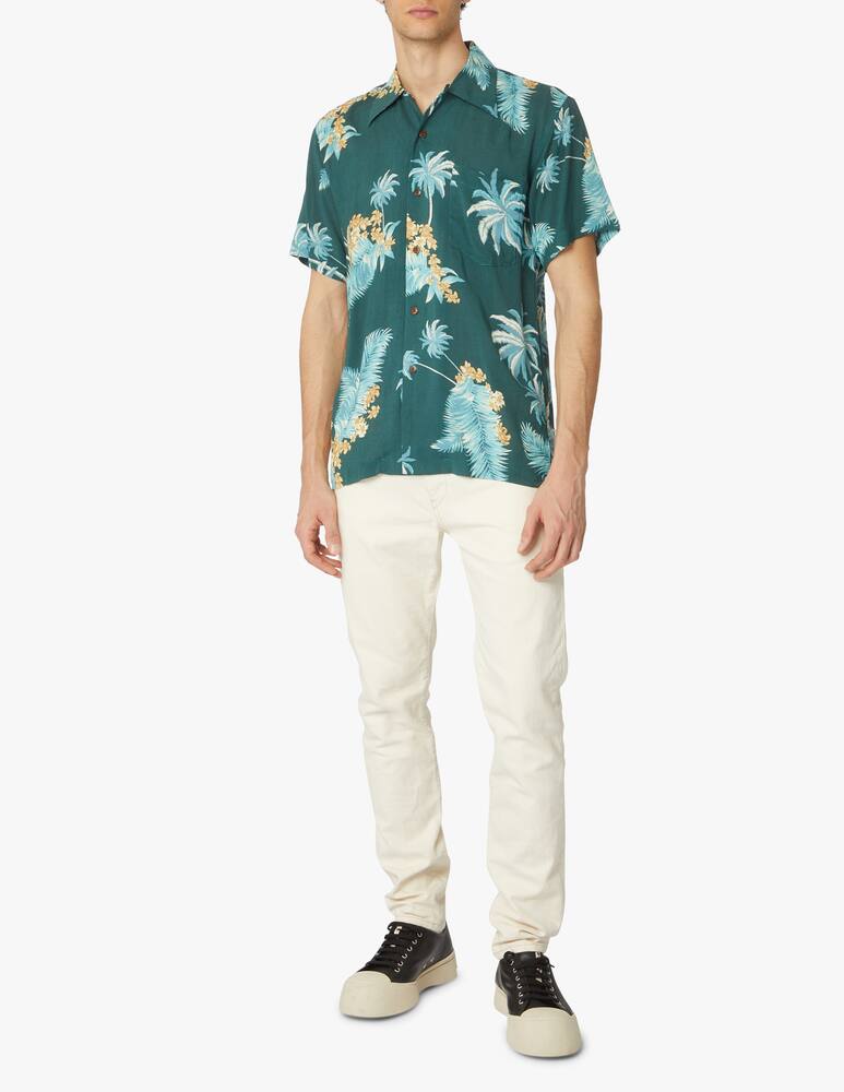 rinascente Karmakula Camicia manica corta hawaiana atlanta - verde