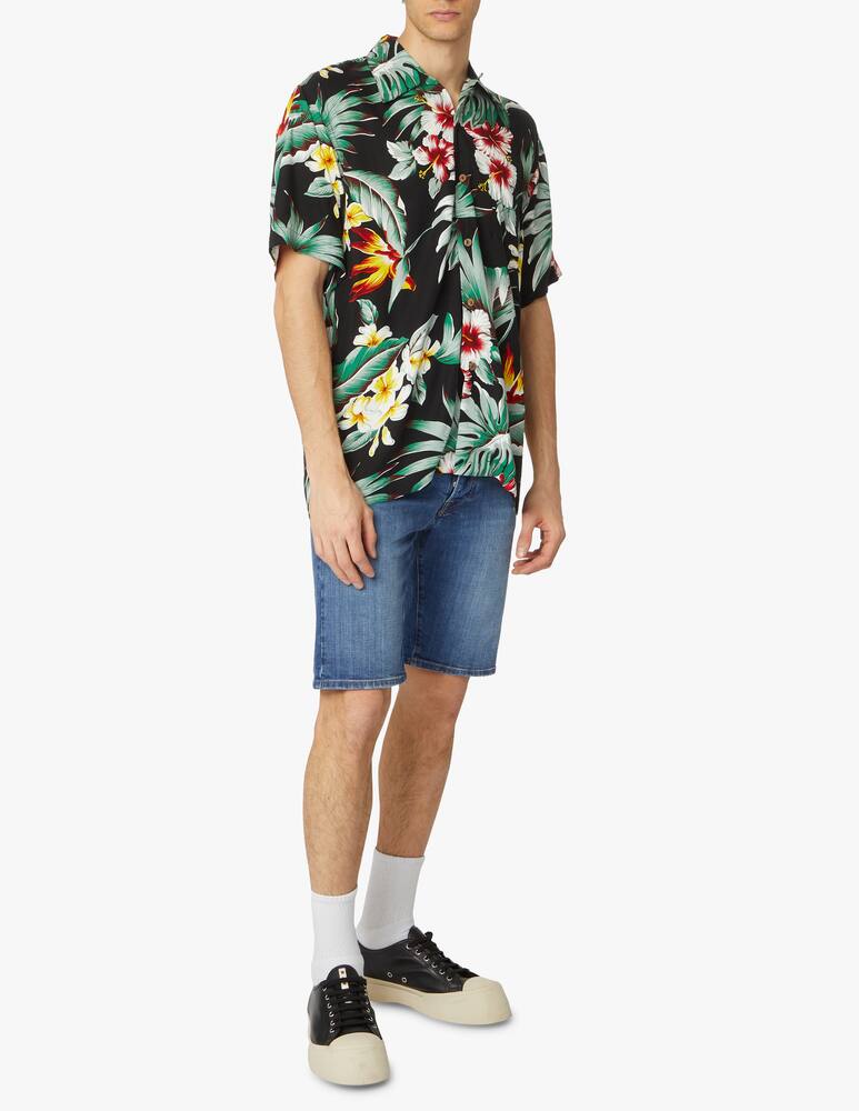 rinascente Karmakula Hawaiana montana short sleeve shirt - black