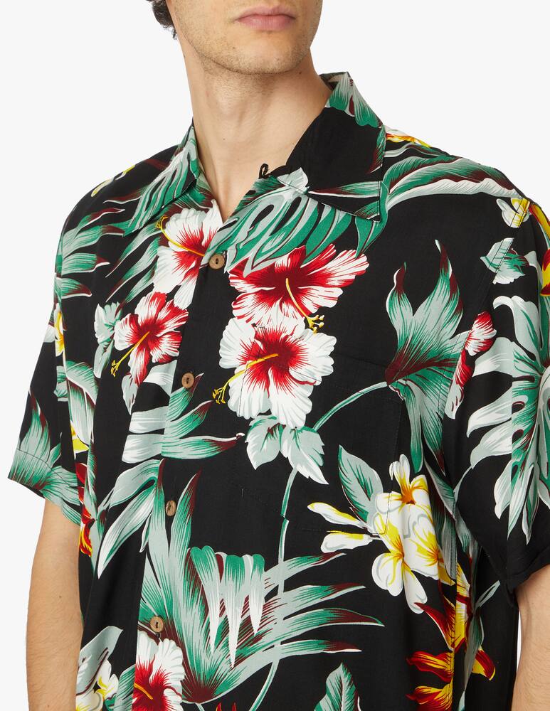 rinascente Karmakula Hawaiana montana short sleeve shirt - black