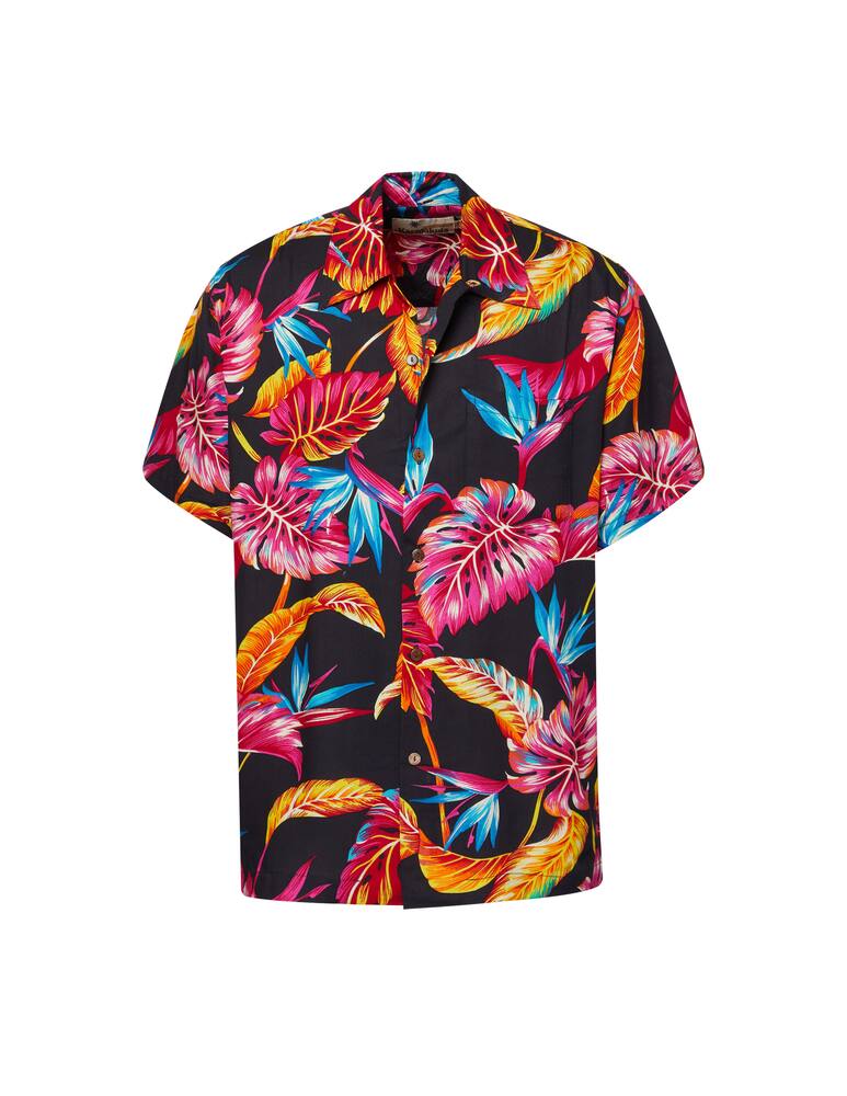 rinascente Karmakula Camicia manica corta hawaiana nevada leaf - rosa