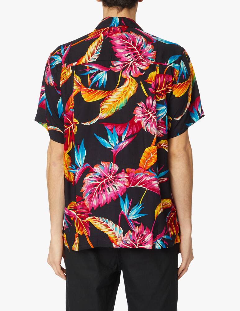 rinascente Karmakula Camicia manica corta hawaiana nevada leaf - rosa