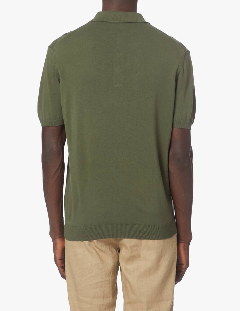 rinascente Pure Cashmere Polo manica corta in cotone - verde