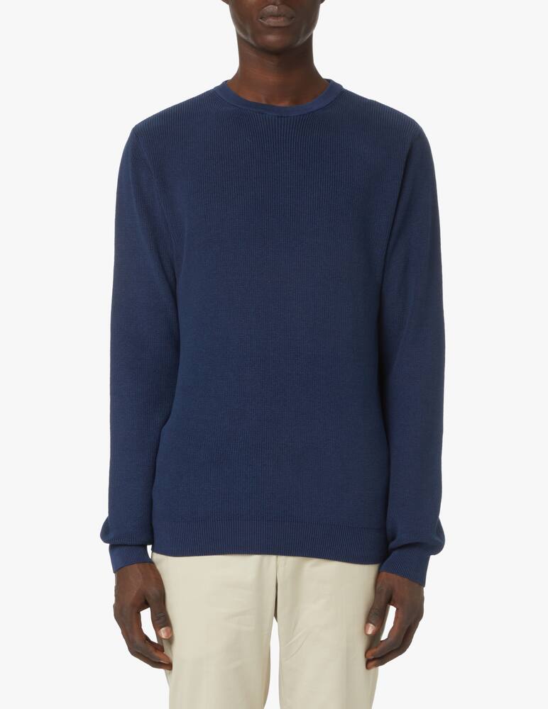 rinascente Rinascente Collection English rib cotton sweater - blue