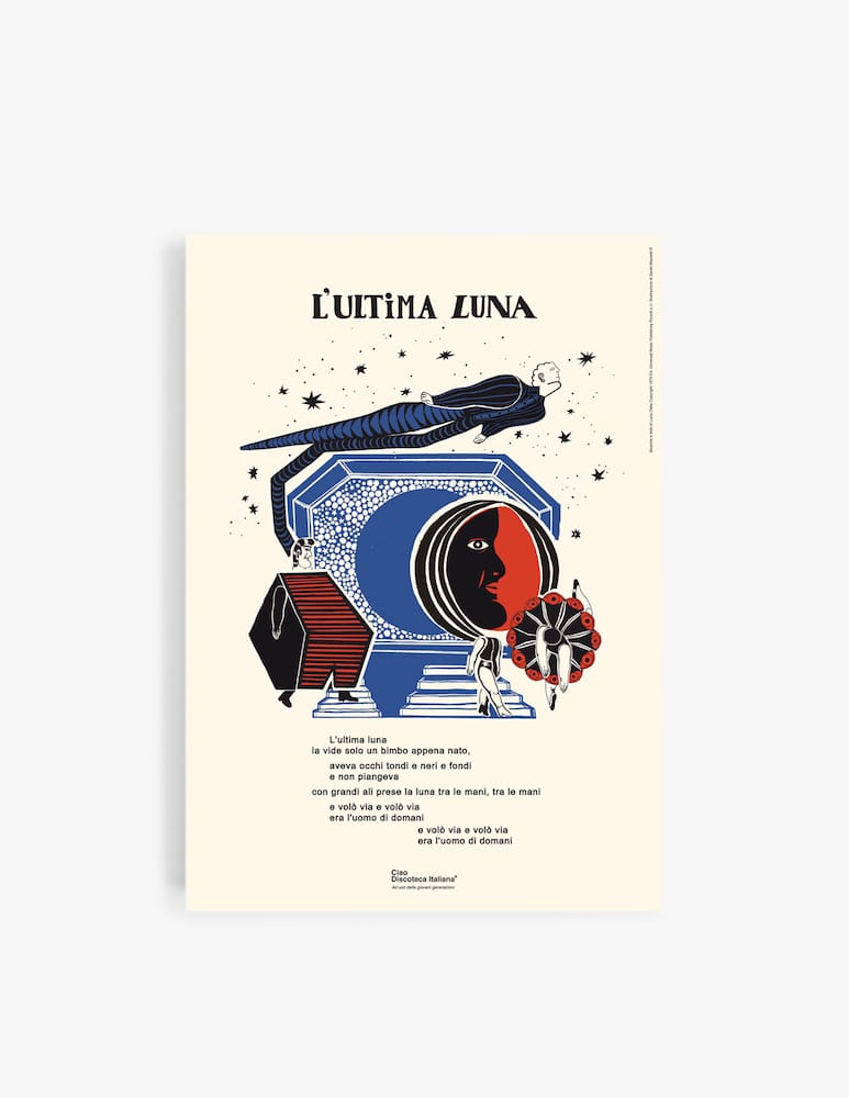 rinascente Ciao Discoteca Italiana L'Ultima Luna Poster