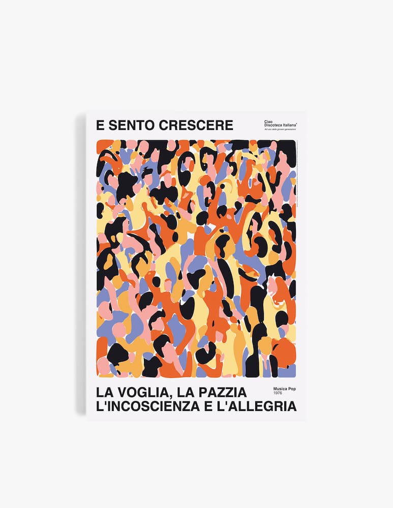 rinascente Ciao Discoteca Italiana La Voglia La Pazzia Poster