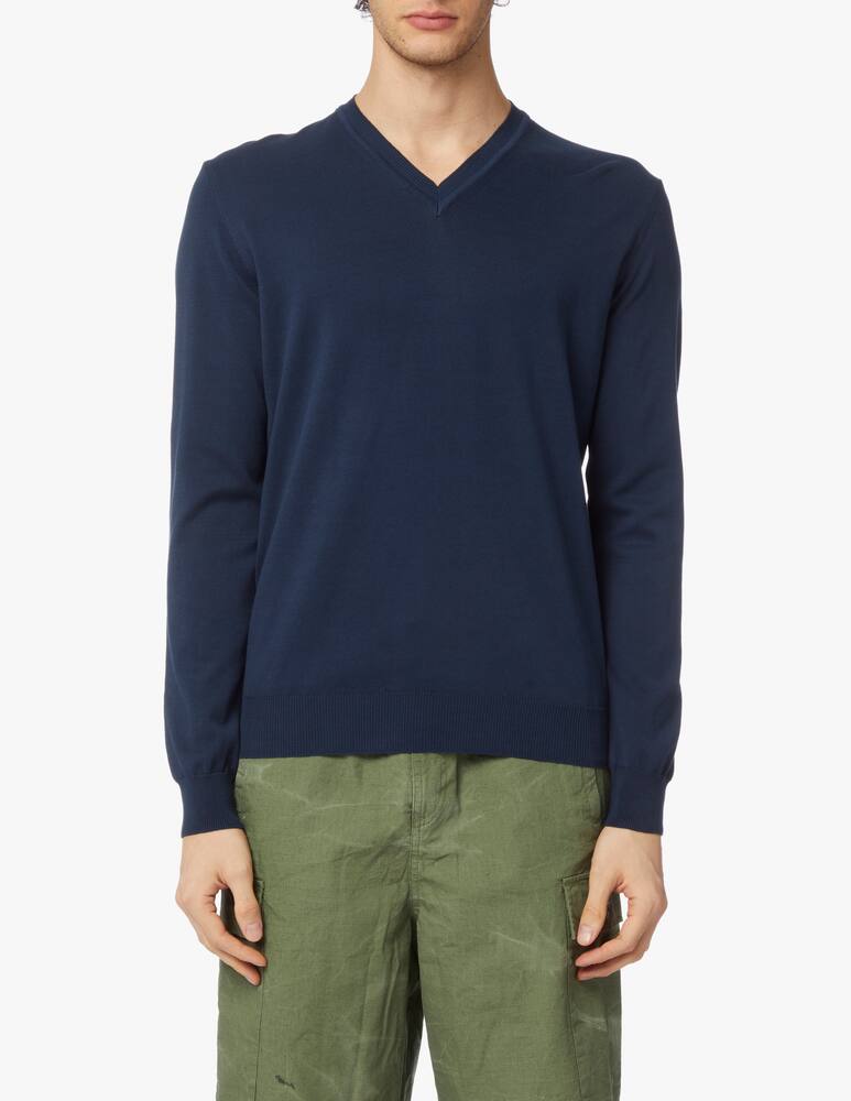 rinascente Rinascente Collection V-neck cotton sweater - blue