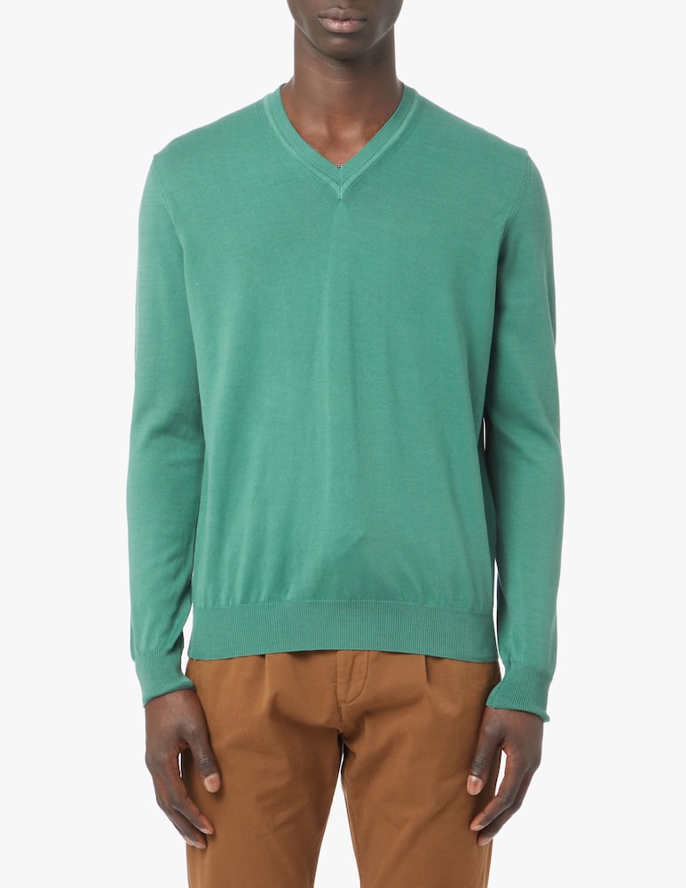 rinascente Rinascente Collection V-neck cotton sweater - green