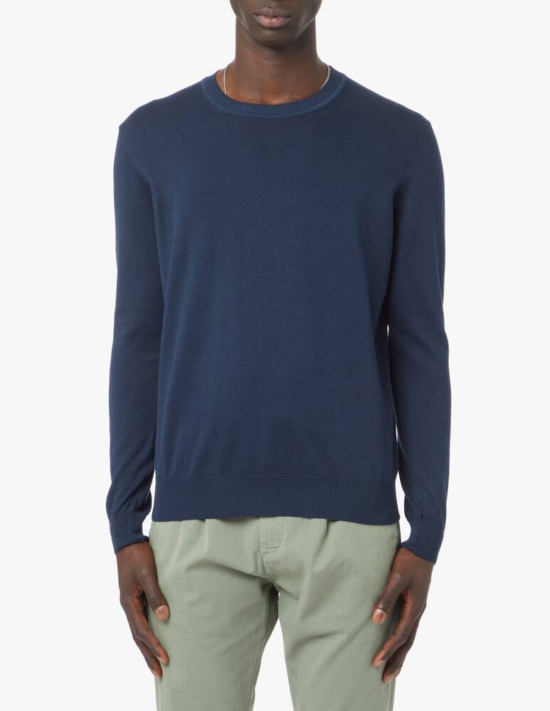 rinascente Rinascente Collection Girocollo in cotone - blu