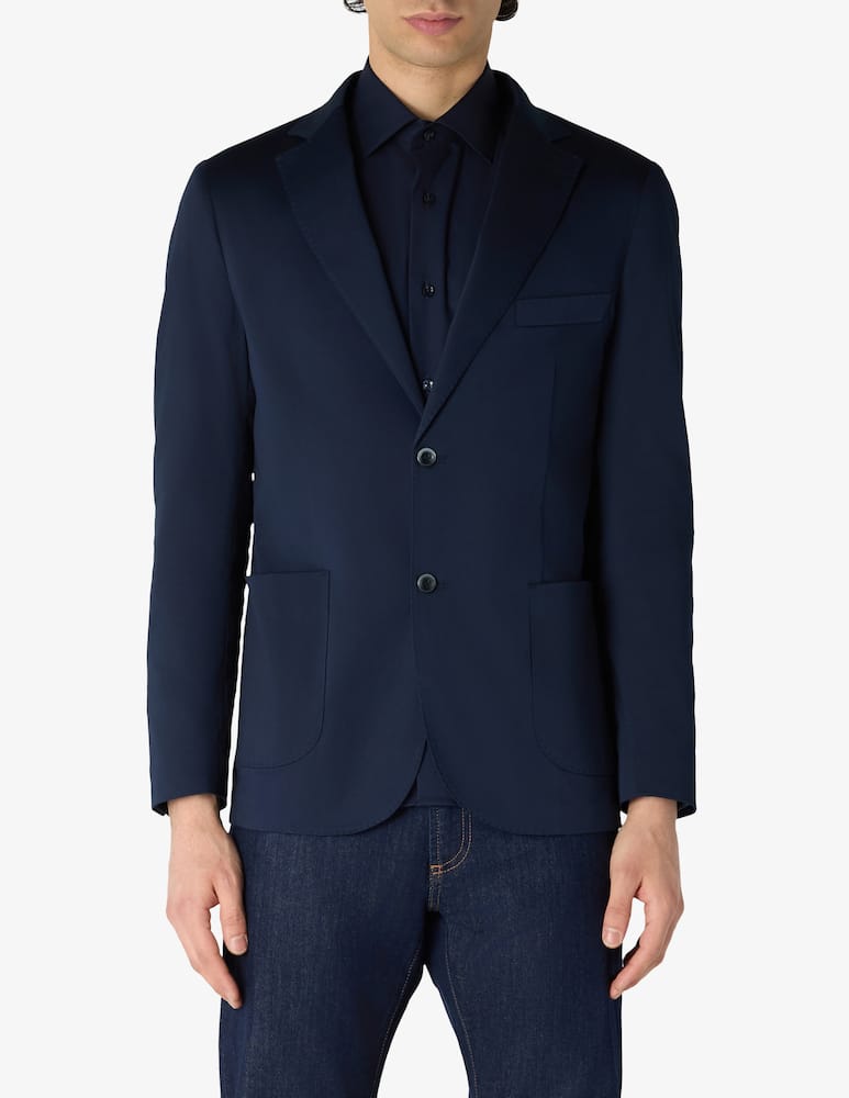 Misaky Giacca in raso di cotone stretch Drop 7 - mix & match - immagine 1 Misaky Giacca in raso di cotone stretch Drop 7 - mix & match - immagine 1
