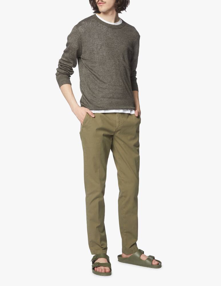 rinascente Rinascente Collection Crew-neck shaved in linen - green