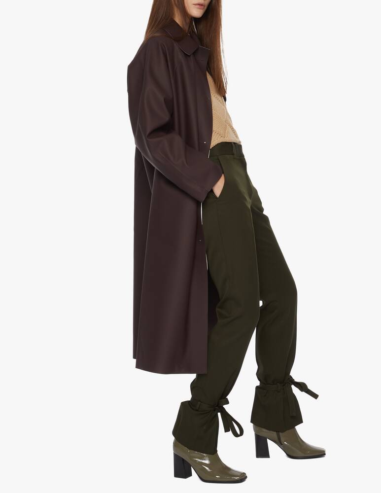 rinascente KASSL Editions Trench lungo gommato Raglan