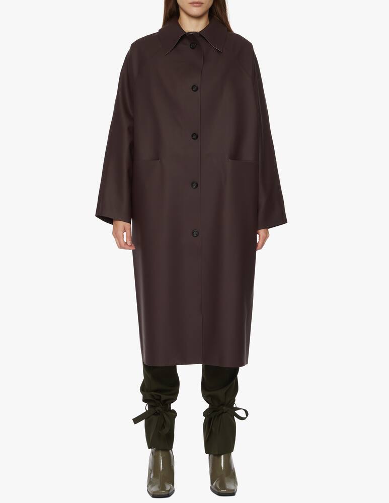 rinascente KASSL Editions Trench lungo gommato Raglan