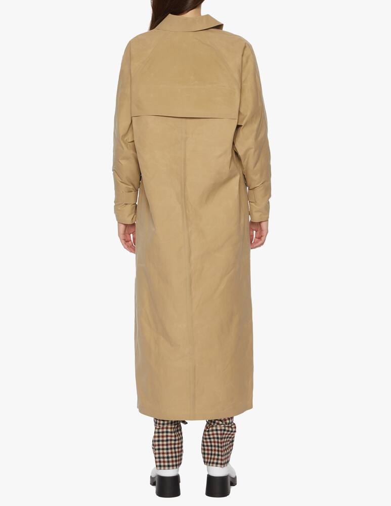 rinascente KASSL Editions Raglan wax coated long trench coat