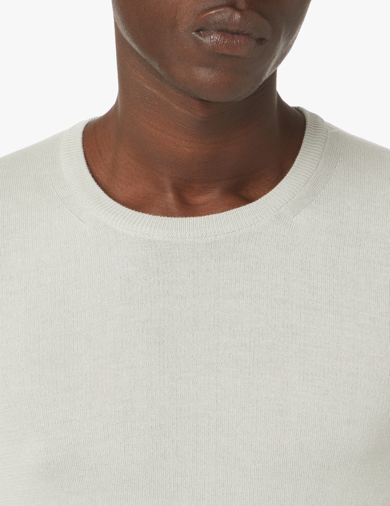 Rinascente Collection Yarn dyed crewneck - white - picture 5 Rinascente Collection Yarn dyed crewneck - white - picture 5