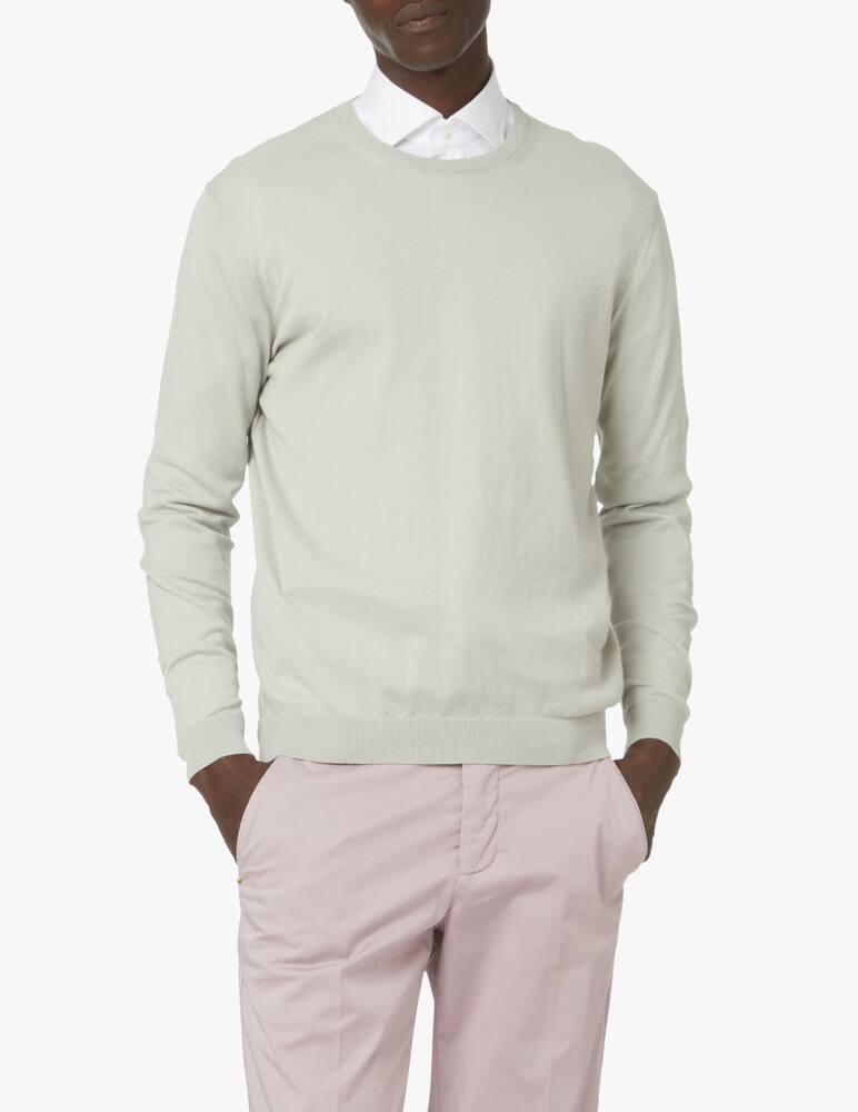 Rinascente Collection Yarn dyed crewneck - white - picture 1 Rinascente Collection Yarn dyed crewneck - white - picture 1
