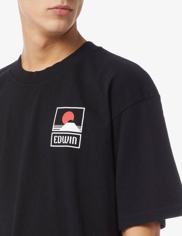 rinascente Edwin T-shirt sunset on mount fuji