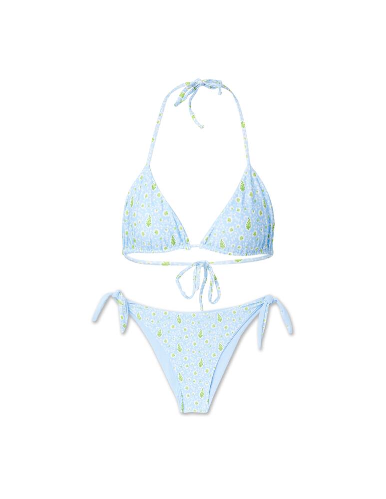 rinascente Delfina Tabarka bikini set triangle top - light blue
