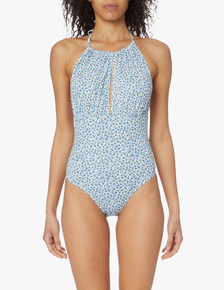 rinascente Delfina Costume intero scollo americana Irene - azzurro