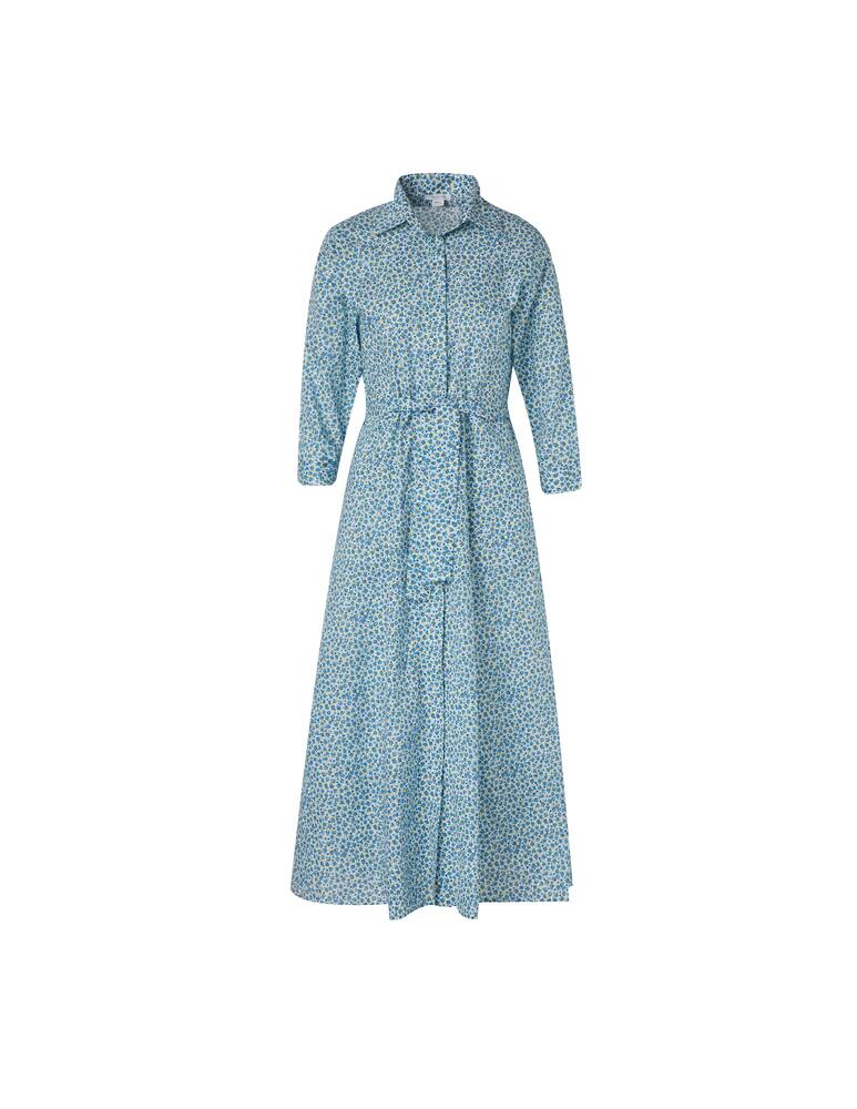 rinascente Delfina Copricostume chemisier lungo in cotone Livia - azzurro