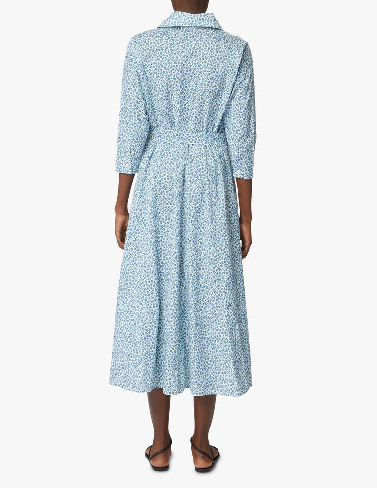 rinascente Delfina Copricostume chemisier lungo in cotone Livia - azzurro