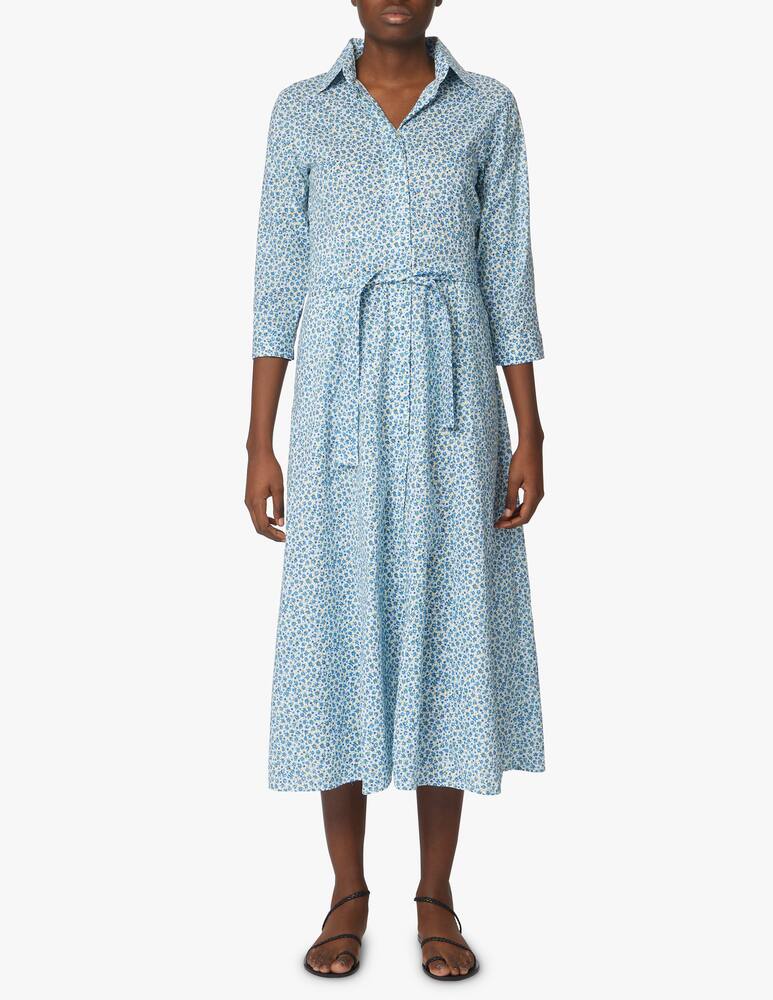 rinascente Delfina Copricostume chemisier lungo in cotone Livia - azzurro