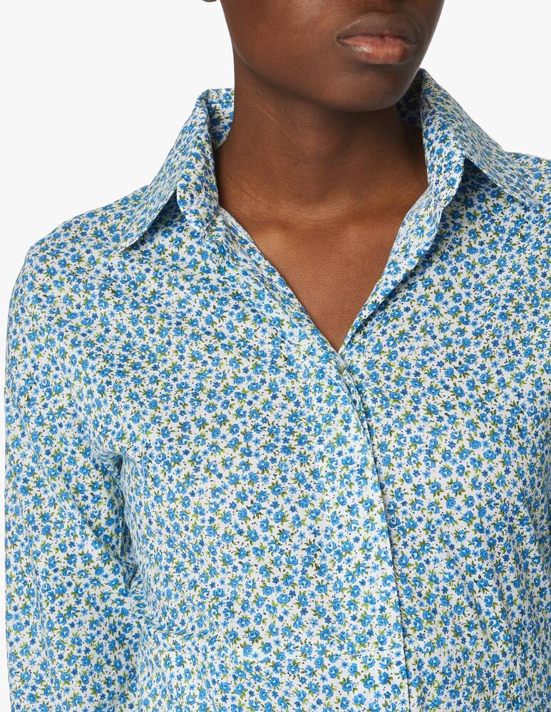 rinascente Delfina Copricostume chemisier lungo in cotone Livia - azzurro