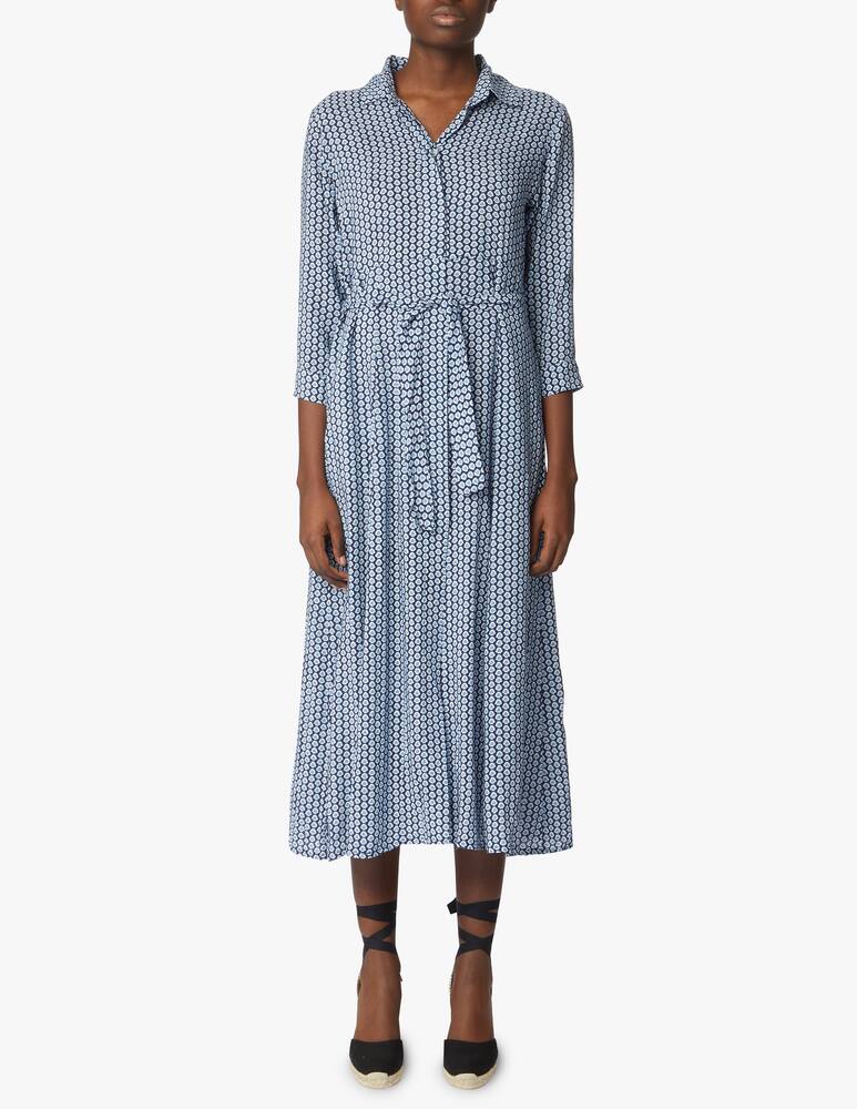 rinascente Delfina Copricostume chemisier lungo in cotone Livia - blu