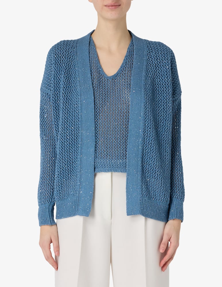 Rinascente Collection Cardigan traforato con paillettes - immagine 1 Rinascente Collection Cardigan traforato con paillettes - immagine 1