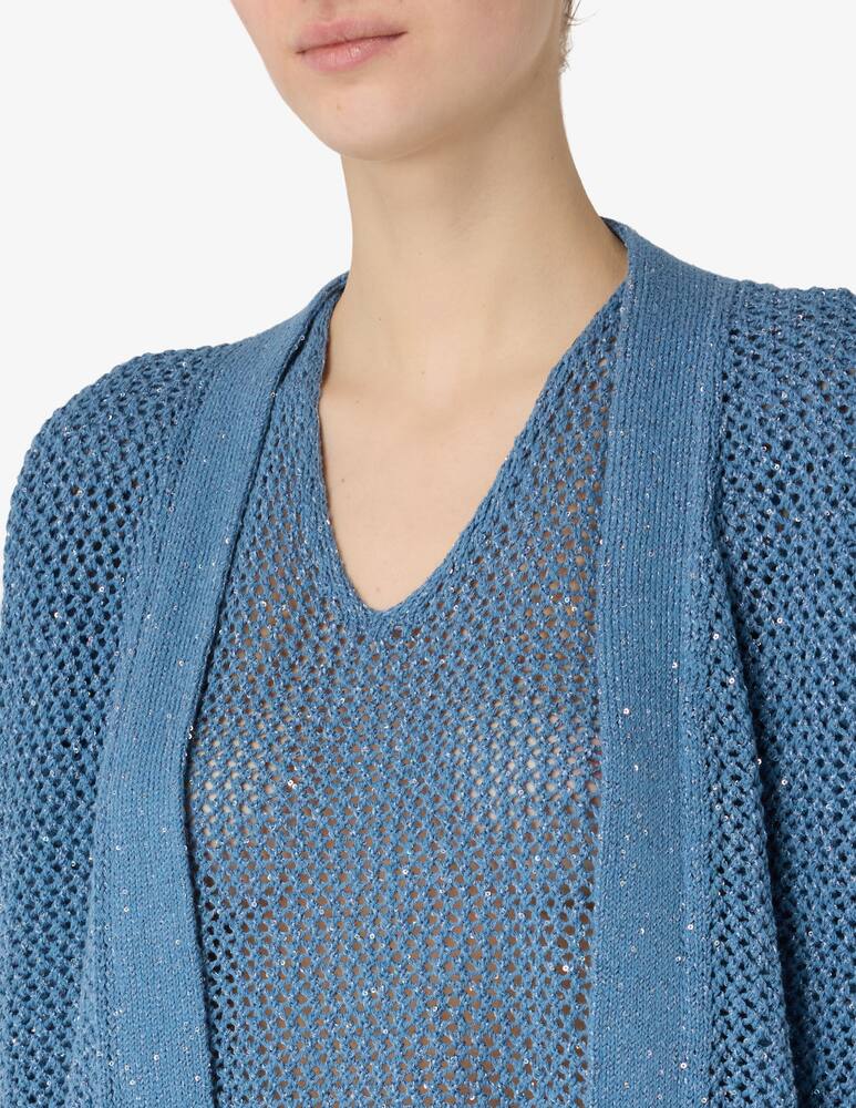 Rinascente Collection Cardigan traforato con paillettes - immagine 4 Rinascente Collection Cardigan traforato con paillettes - immagine 4