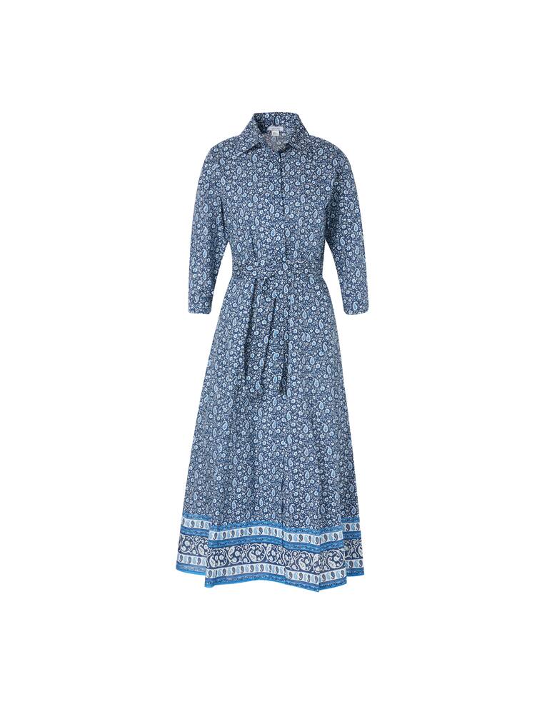 rinascente Delfina Copricostume chemisier lungo in cotone Livia - blu