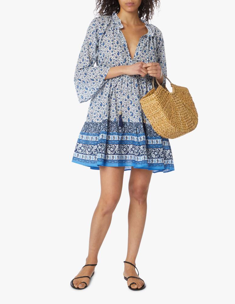 rinascente Delfina Copricostume chemisier corto in cotone Sienna - bianco