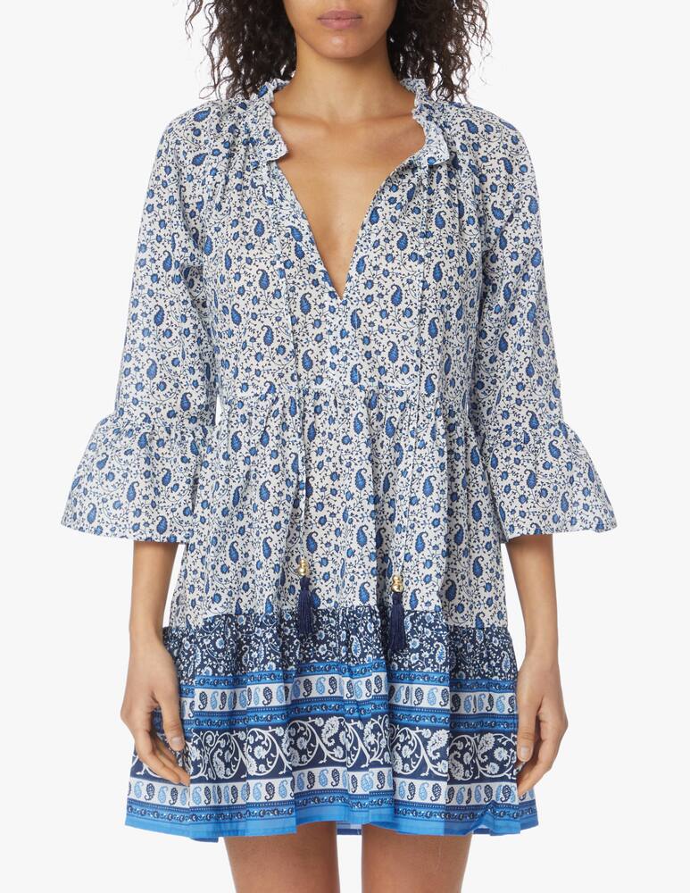 rinascente Delfina Copricostume chemisier corto in cotone Sienna - bianco