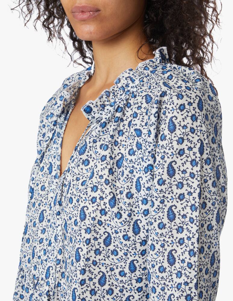 rinascente Delfina Copricostume chemisier corto in cotone Sienna - bianco