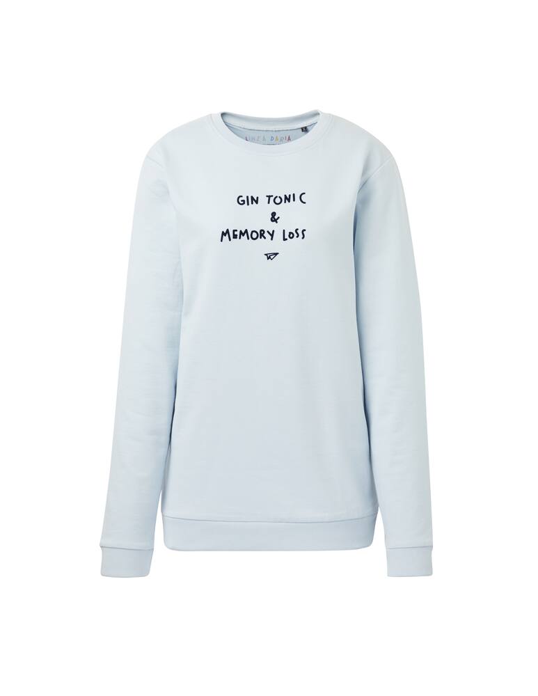 rinascente Linea Daria Felpa Gin tonic & memory loss - azzurro