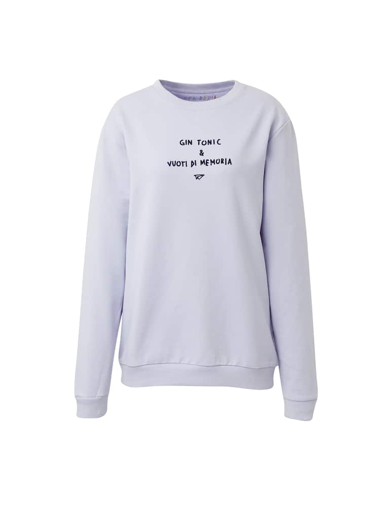 rinascente Linea Daria Sweatshirt Gin tonic & vuoti di memoria - violet