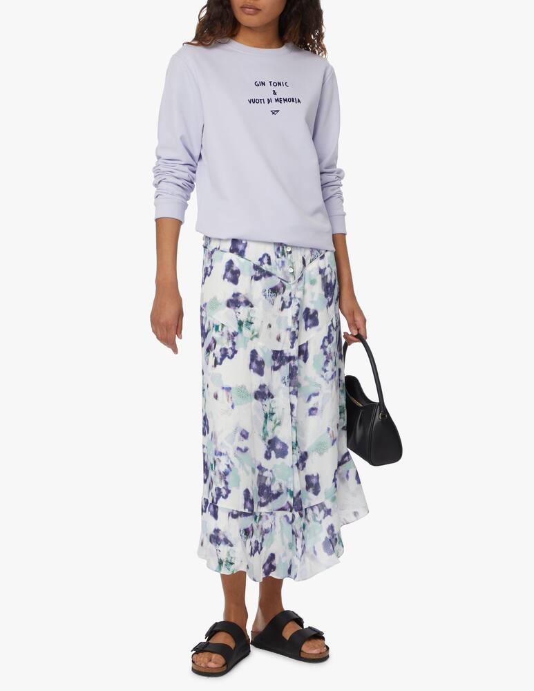 rinascente Linea Daria Sweatshirt Gin tonic & vuoti di memoria - violet
